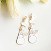 Cute cartoon earrings, fresh children's short ear clips, Korean style, simple and elegant design, no pierced ears, internet celebrity