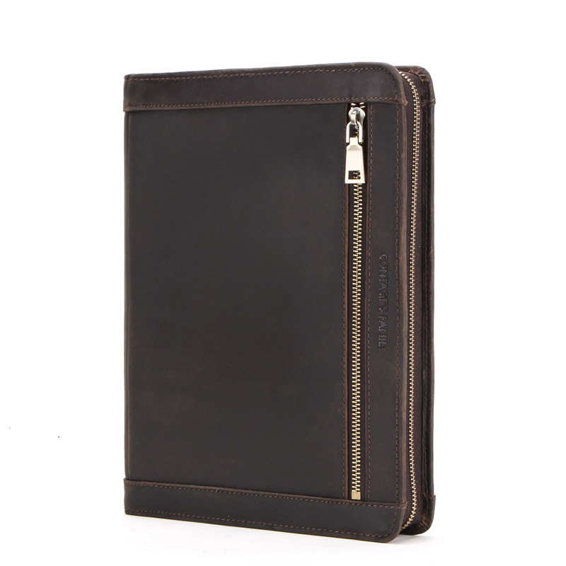 Retro Crazy Horse Cowhide Suitable For Apple Pro11-inch I P A D Protective Case Multi-functional I P A D Leather Case Ready For Dery