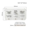 Factory direct selling DIY silicone ice cream mold four -connected popsicle ice cream mold three -lid built pop popsicle mold