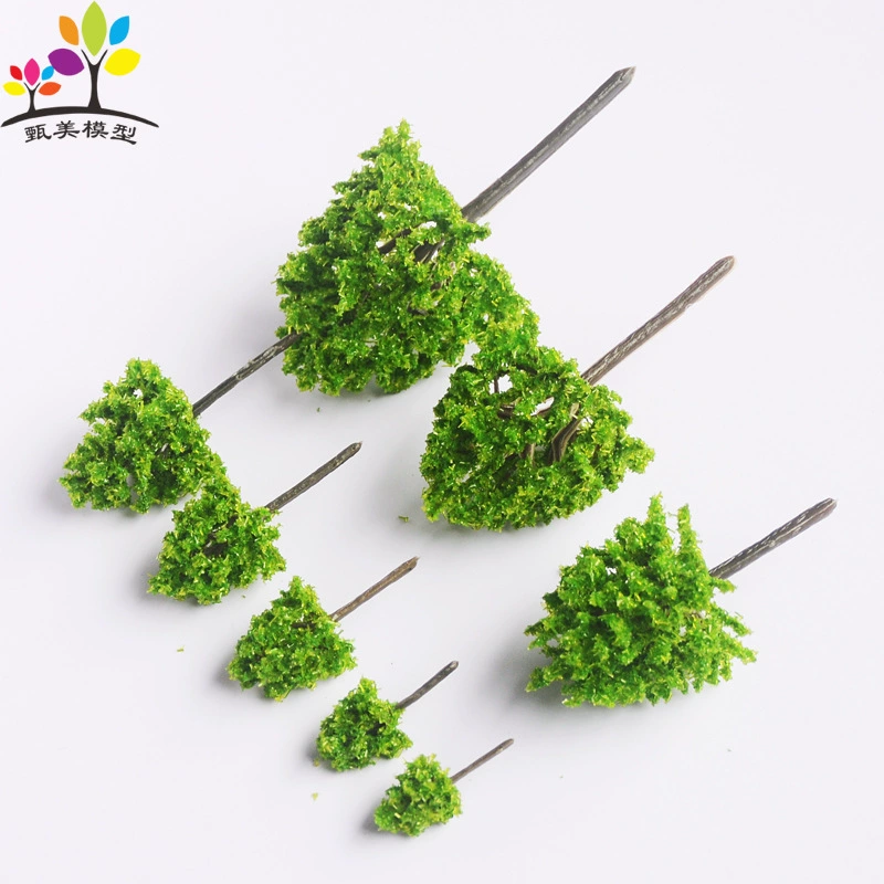 Garden landscape model Tree simulation plastic lane small tree DIY handmade mini -building sand table making finished trees