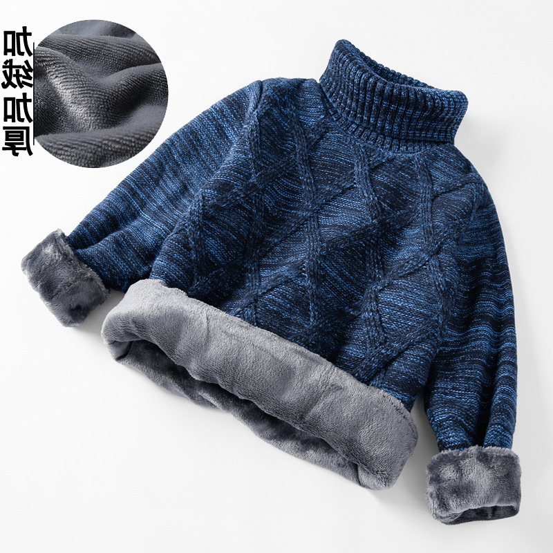 Children's fleece demi-season base body-friendly sweater, 2023, for teenagers, Korean style, children's clothing, increased thickness 3
