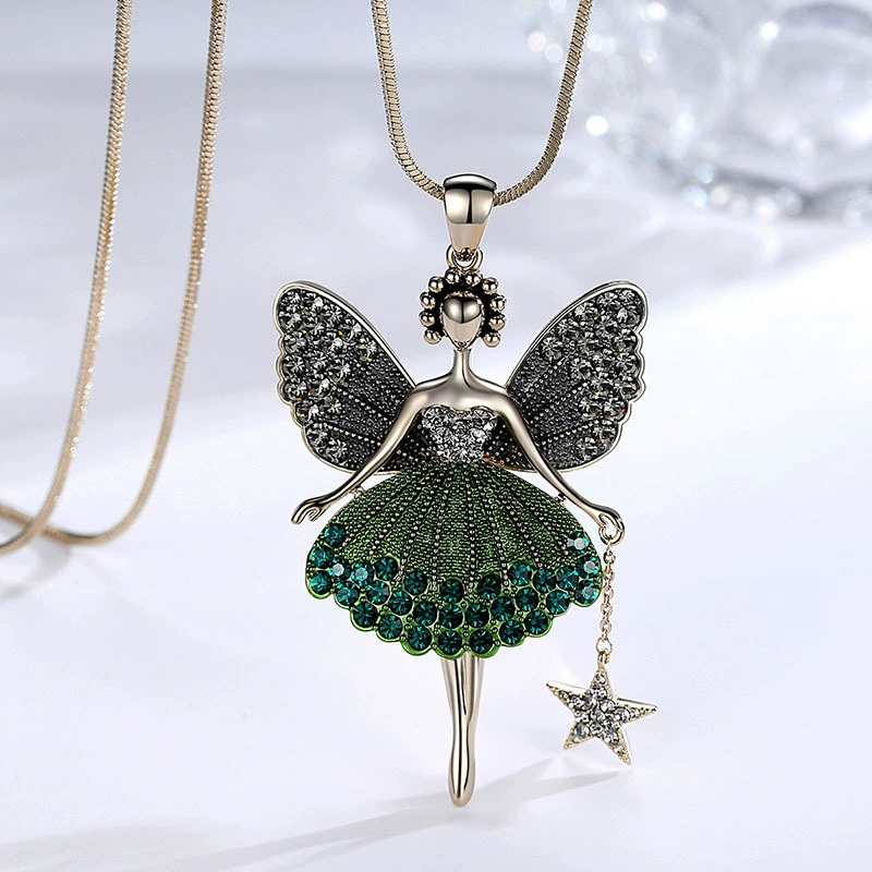 Fashionable cartoon universal pendant for princess, necklace, sweater, accessory, European style