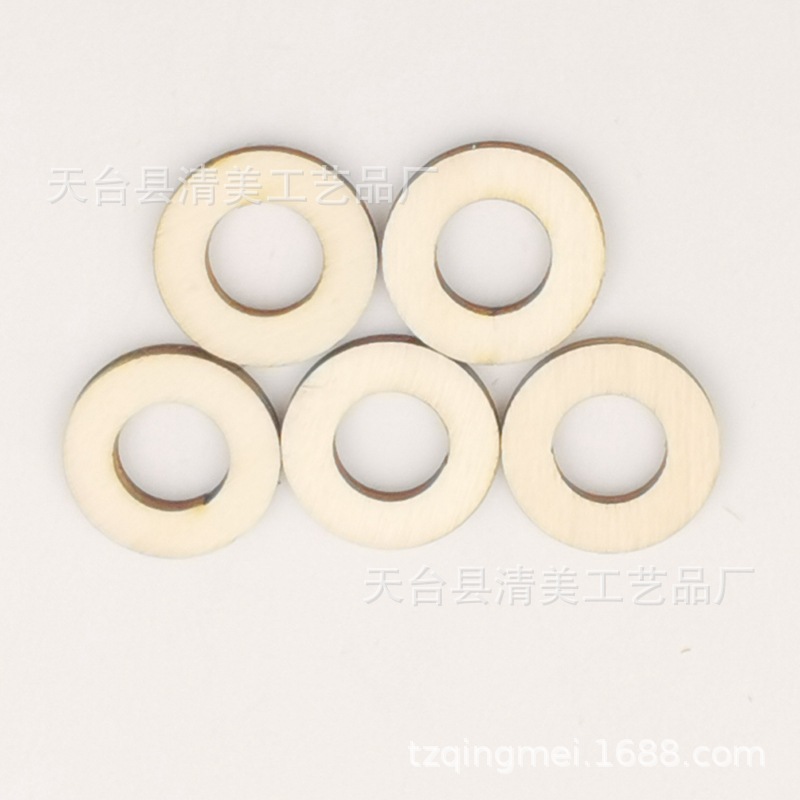 Bricolaje decorativo de madera anillo de madera colgante de madera decorativo anillo de madera artesanías de madera anillo