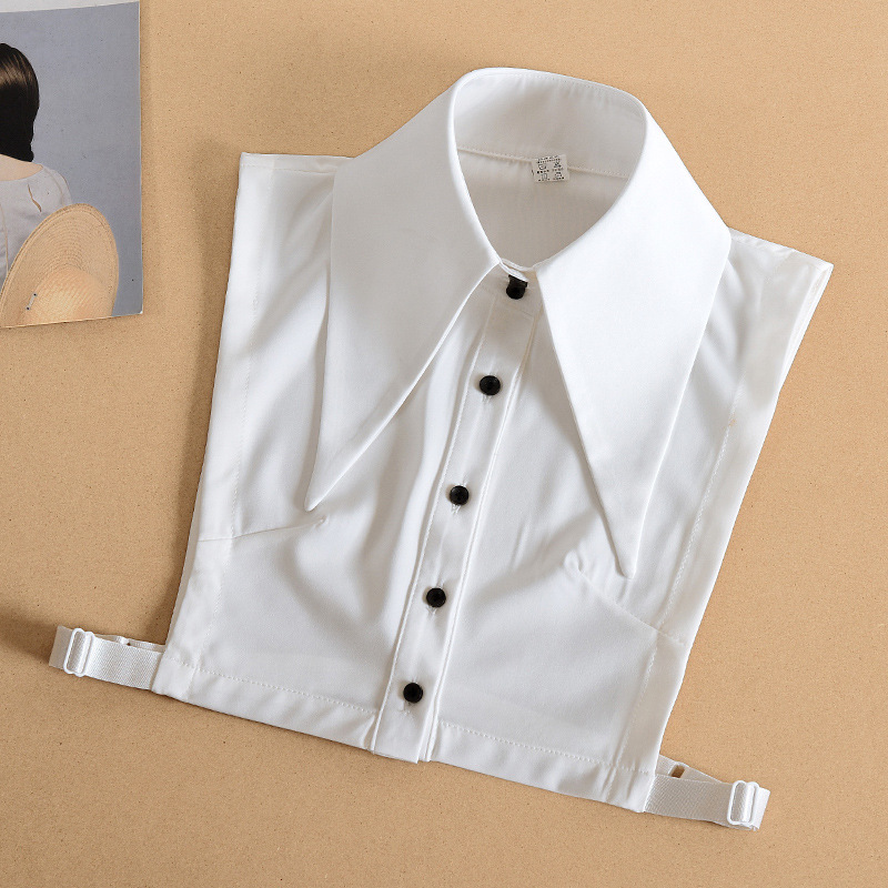 Gran solapa estilo coreano falso collar de las mujeres nuevo suéter collar decorativo collar Otoño e Invierno falso collar