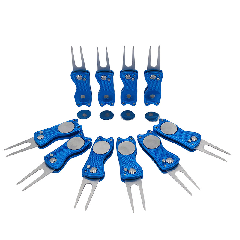 Fabricante Golf verde enchufe multifunción plegable verde tenedor verde herramienta de reparación marca socio Venta caliente