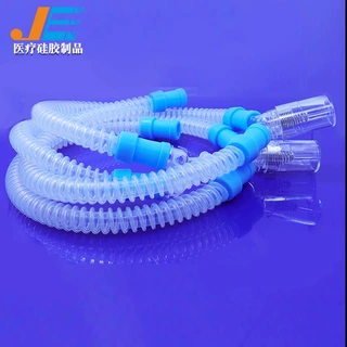 透明硅胶波纹管呼吸机回路管食品级连接硅胶管非标做管路高医用级