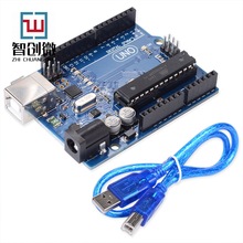 UNO R3 ATMEGA16U2+MEGA328P芯片适用于UNO R3开发板+USB线