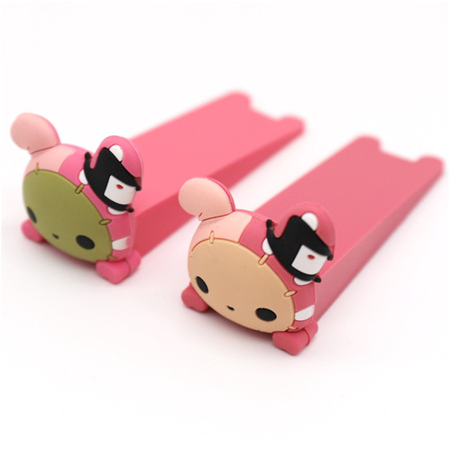Korean version of cartoon animal door bottom door plug three-dimensional safety door card children's safety supplies soft rubber door stop door stopper