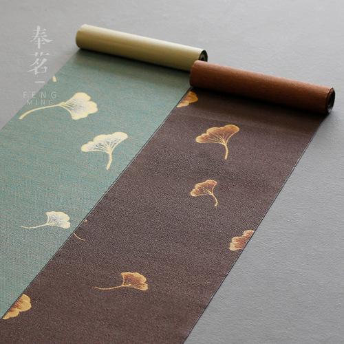 Waterproof fiber tea mat linen table flag table mat tea fabric tea mat Zen tea tray mat tea set accessories