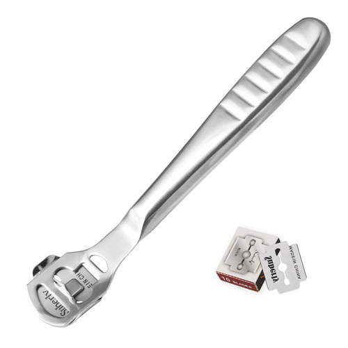 Supply stainless steel foot file multi-functional foot care tool callus remover foot peeler scraper tool