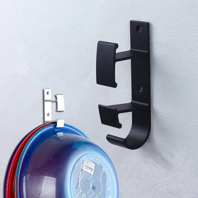 Jixit Space Aluminum Basin Hook Kitchen and Bathroom Hook Basin Hook Bathroom Hook Bathroom Finishing Wall Hook