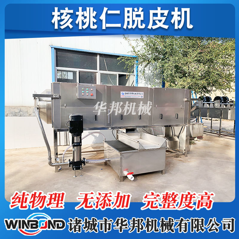 新疆阿克苏核桃仁去皮机 纯物理清洗核桃仁脱皮机 支持来厂试机