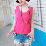 Шифоновый демисезонный базовый приятный телу жилет без рукавов, эффект подтяжки