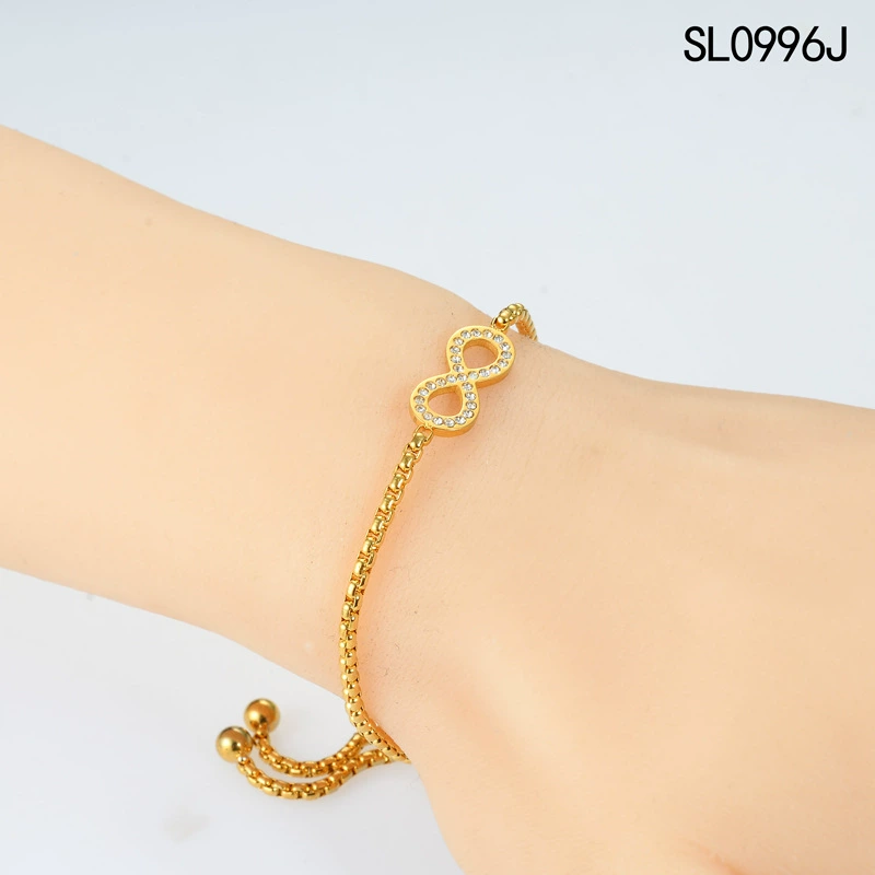 Bracelet stainless steel, design adjustable chain, simple and elegant design