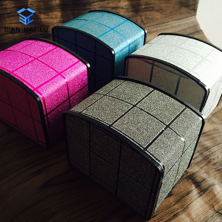 热销手表礼品盒 多色亮片表面礼品包装盒批发 翻盖手表盒弧形盒子