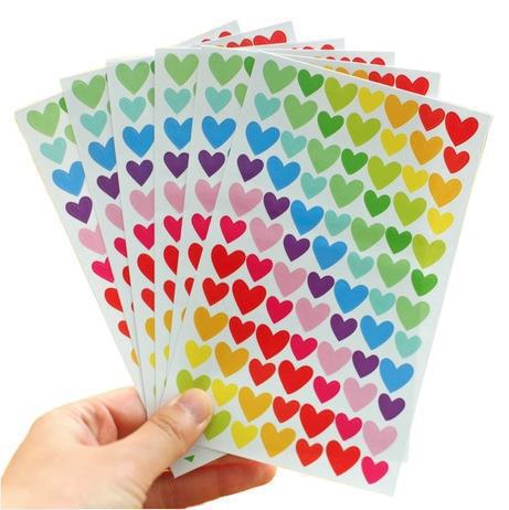 Love Stars Cute Color Stickers Handbook Growth Manual Children's Cartoon Stickers Handmade DIY Photo Album Materials