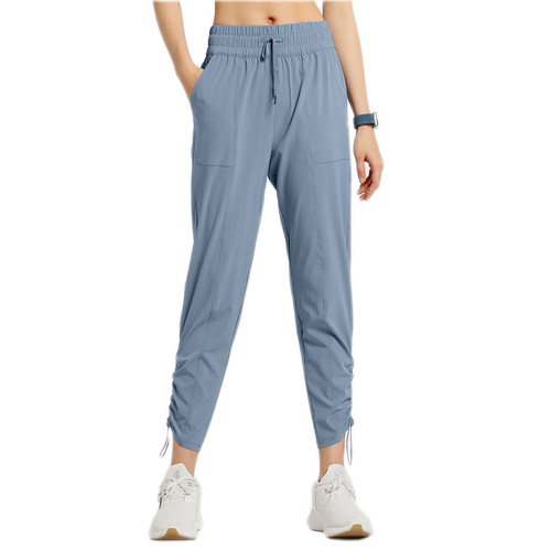 Internet celebrity yoga pants pocket legging sportswear women loose casual running straight tube quick-drying outdoor fitness yoga wear 