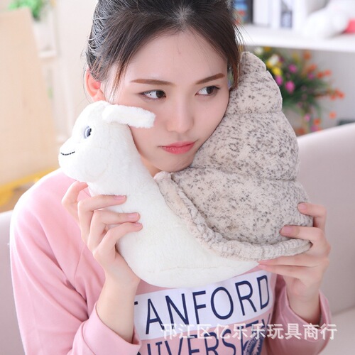 Factory Direct Sale Creative Ocean Animal Cartoon Conch Doll Fake Snail Plush Toy for Children