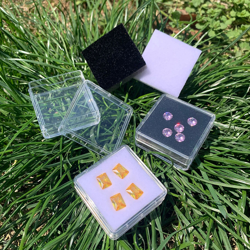 厂家供应 PP塑料盒子正方形透明包装盒小物料盒白色收纳盒有盖