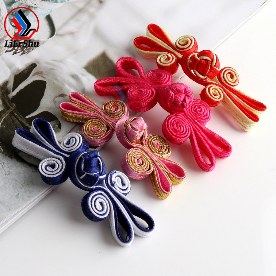 布对扣兔耳朵盘扣 童装汉服旗袍盘扣 唐装发饰鞋花纽扣批发