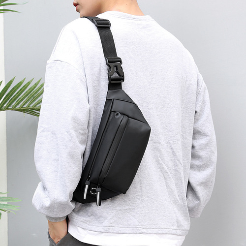 Hao Dier fashion trend waist bag sports waterproof crossbody bag outdoor men's chest bag multi-functional mobile phone bag for women