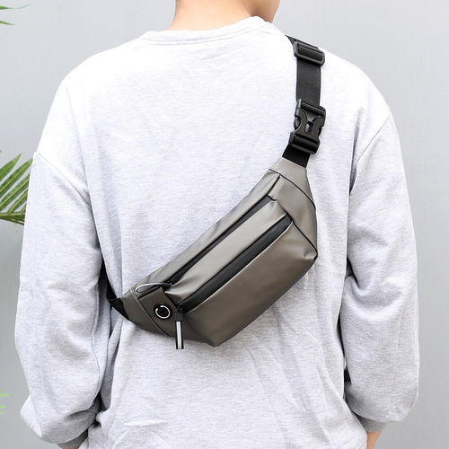 Hao Dier fashion trend waist bag sports waterproof crossbody bag outdoor men's chest bag multi-functional mobile phone bag for women