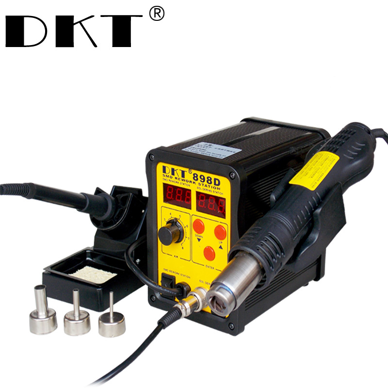 DKT-898D拆焊热风枪 二合一无刷风机热风拆焊台 两用手机拆焊风枪