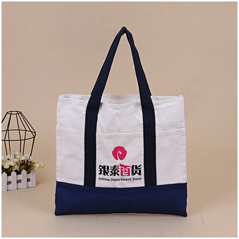 厂家批发帆布袋空白棉布袋定做广告帆布购物袋抽绳束口背包袋