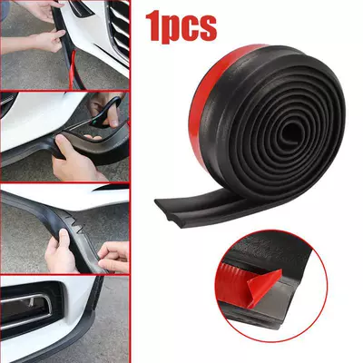 Modification surrounding decorative adhesive strip/front bumper anti-collision adhesive strip/anti-scratch car Universal Light soft adhesive strip 2.5 m (Qapı və bamper qoruyucu zolaqlar)