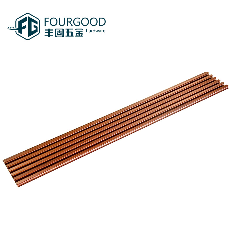 DuoGu fábrica al por mayor de aluminio ranura horizontal supermercado tienda de ropa modelo de habitación estante de aleación de aluminio pantalla gancho universal ranura para tablero