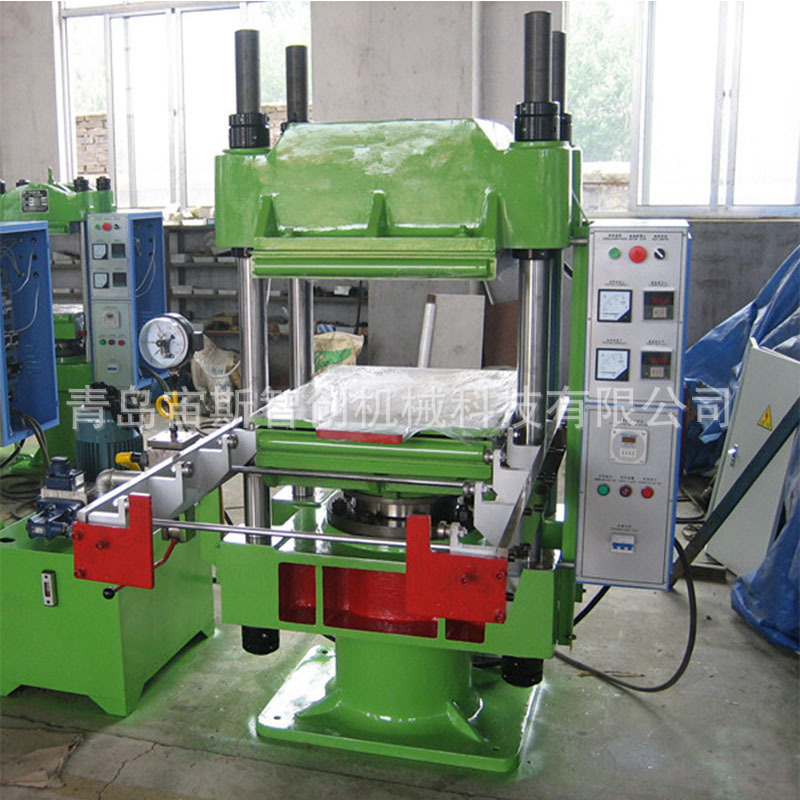 80吨手动推拉平板硫化机 四立柱硫化机 柱式硫化机 液压硫化机