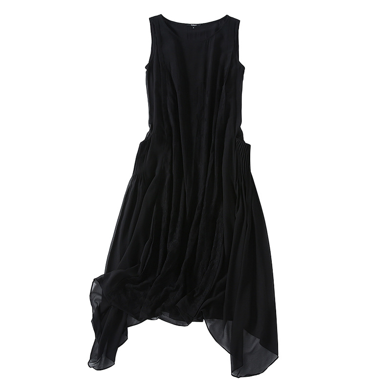 Summer solid color ethnic dress sleevless