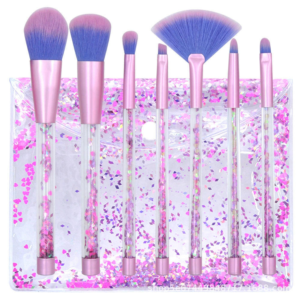 Brush, eye shadow, powder, 7 pieces