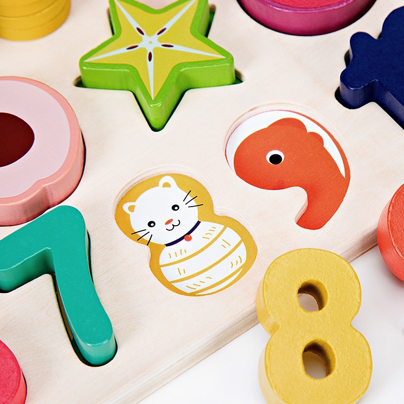 Juguetes para niños educación temprana desarrollo de inteligencia cerebro-mover bloques de construcción digitales rompecabezas 1-2 años y medio 3 niños y niñas bebé