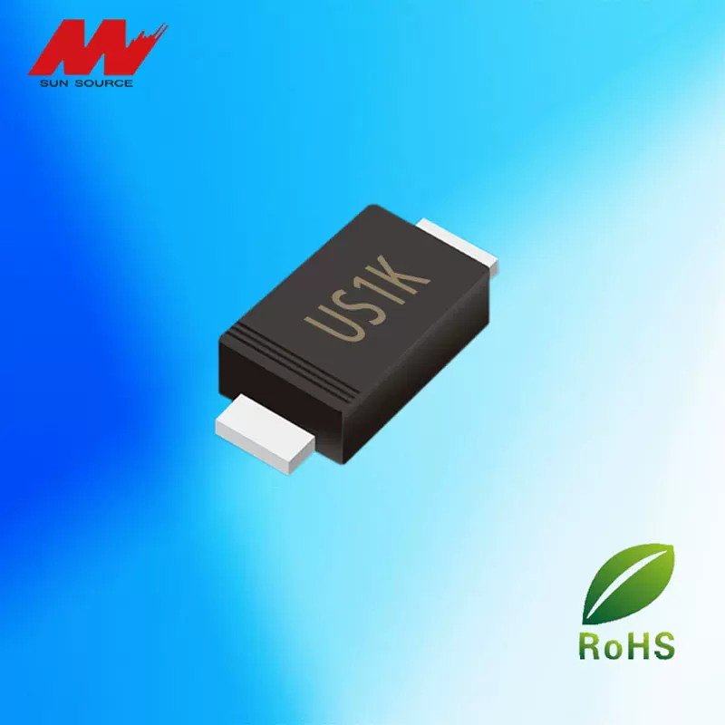 贴片快速整流二极管US1KF 1A/800V SMAFL封装二极管整流器