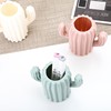 Universal cute fresh plastic pens holder, wholesale, cactus