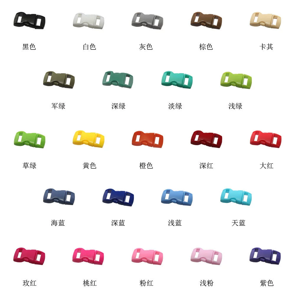 Зонт веревка браслет соединение Пряжка пластиковая пряжка аксессуары для домашних животных подходит для 10 мм