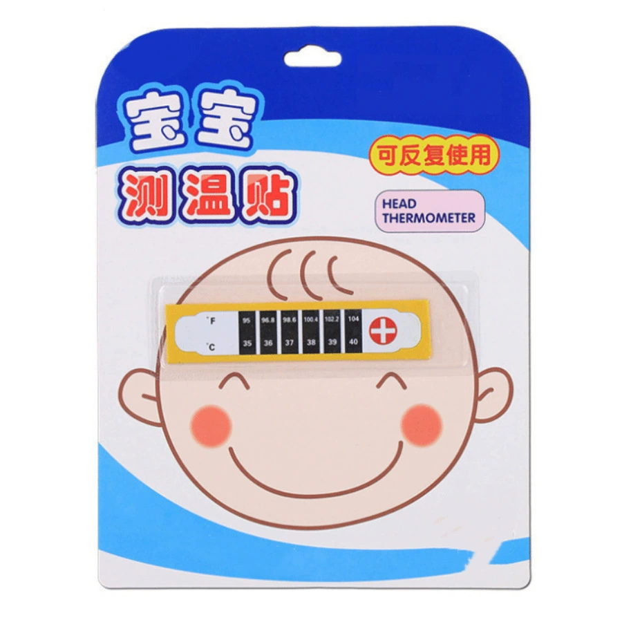 Блистерная упаковка Детская наклейка на термометр на лоб Магазин для матери и ребенка Планшет для измерения температуры ребенка Наклейка на температуру лба Наклейка на температуру тела