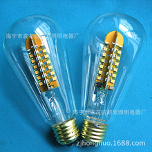海宁厂家供应 新款LED灯 古典灯 ST64灯 E14螺口装饰灯泡