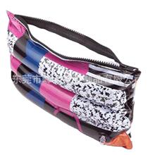 2025新款PVC透明卡通防水拉链式充气气泡文件袋大容量防撞商务办