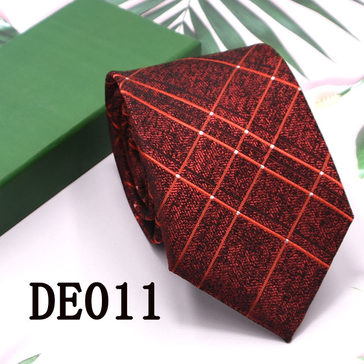 Lazo de los hombres 8cm ropa formal negocios moda profesional corbata rayas Plaid color sólido nuevo traje empate