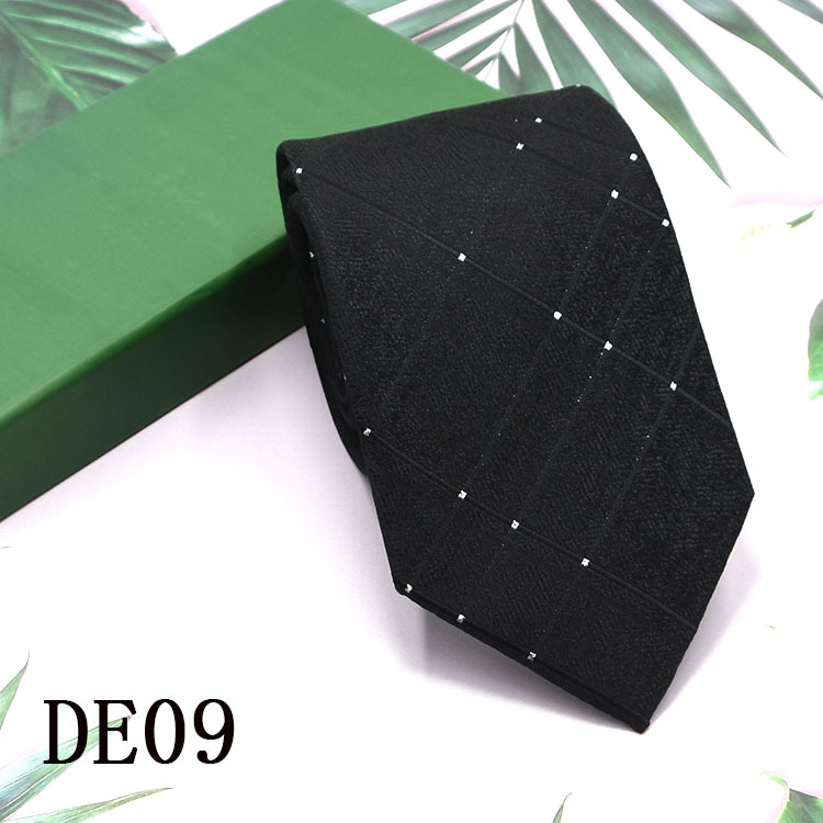 Lazo de los hombres 8cm ropa formal negocios moda profesional corbata rayas Plaid color sólido nuevo traje empate