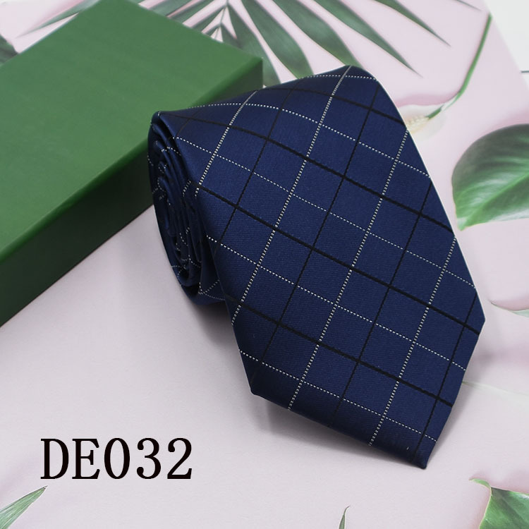 Lazo de los hombres 8cm ropa formal negocios moda profesional corbata rayas Plaid color sólido nuevo traje empate