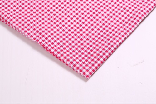 Small grid plain weave fabric, polyester fabric tablecloth/deskcloth printed fabric, backpacks customizable, one-off shipment available