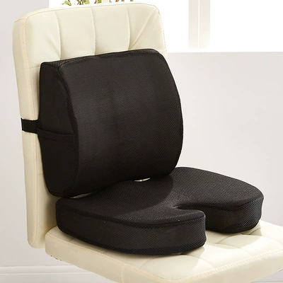 Cushion Car Slow Rebound – Waist support - set-mesh-black