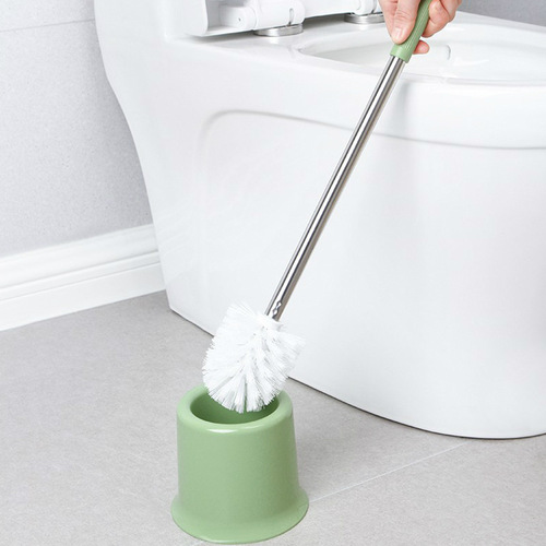 Bathroom wall-mounted toilet brush with no dead ends, long-handled soft-bristle brush cleaning set, wall-mounted toilet artifact