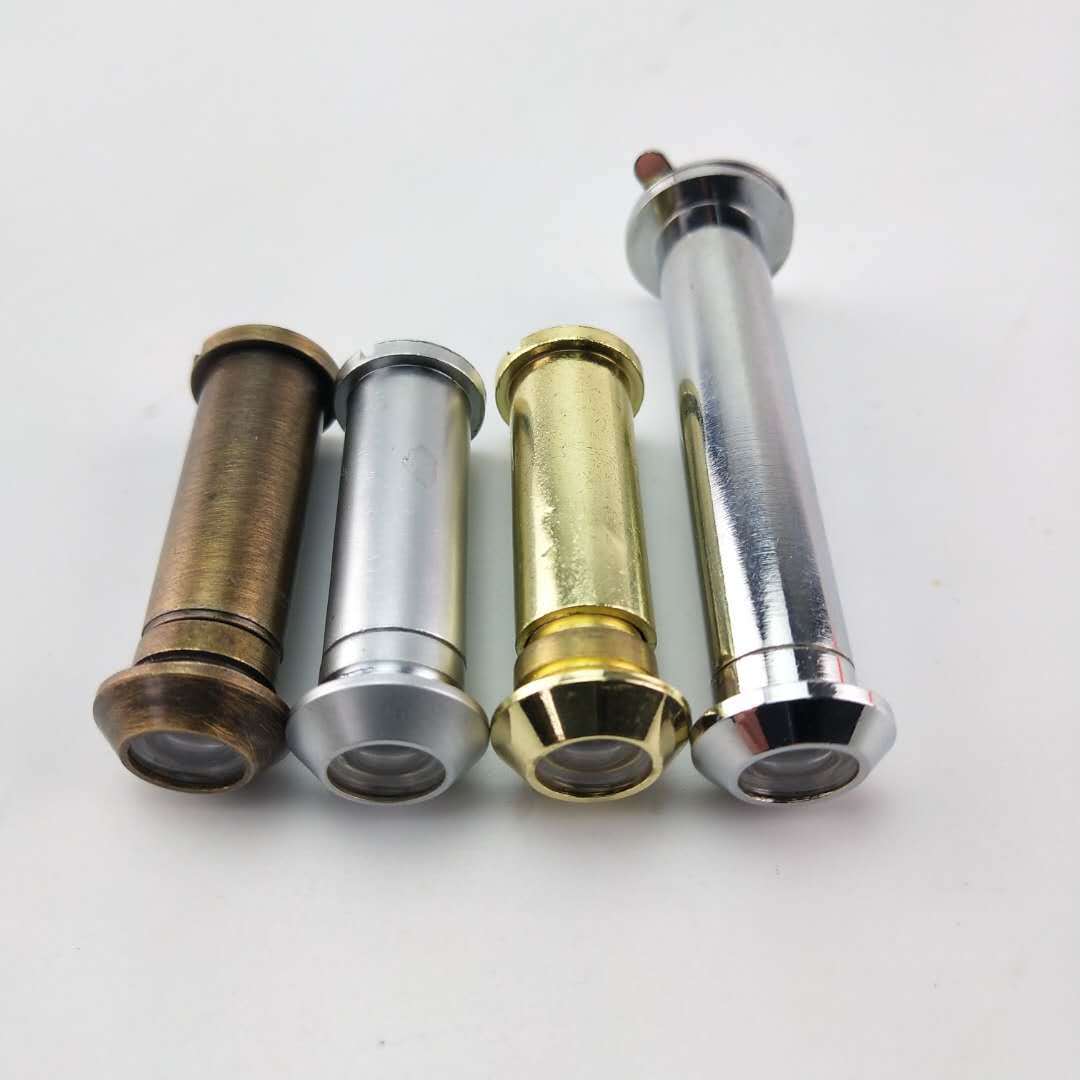 Outer tube diameter 12mm zinc alloy clear Cat's Eye wooden door peep hole security door door eye mirror can adjust the length