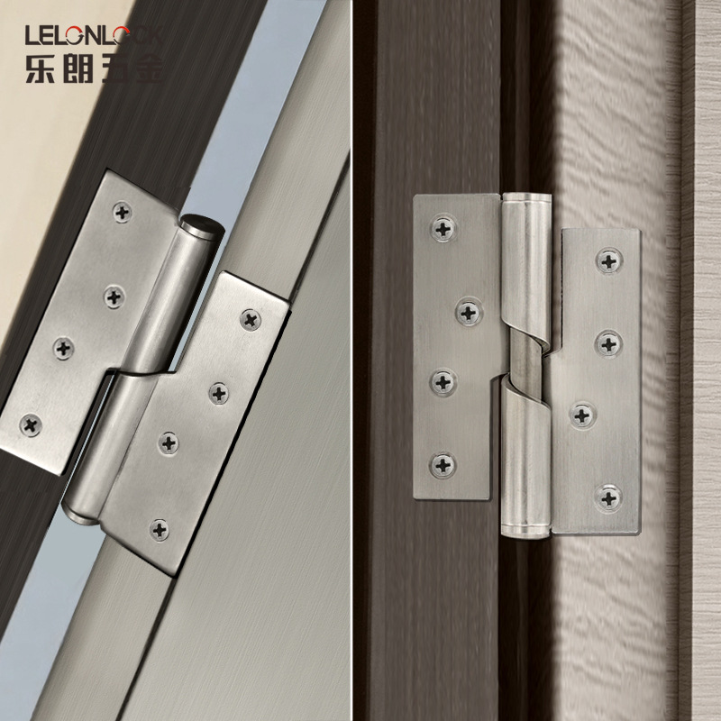 Personalizada bisagra de acero inoxidable divisoria de baño gruesa 4 pulgadas bisagra de desmontaje silenciosa bisagra de elevación automática