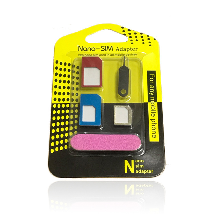Factory Direct Supply in stock Nano sim mobile phone five-in-one metal restore card holder mobile phone card holder mobile phone card holder