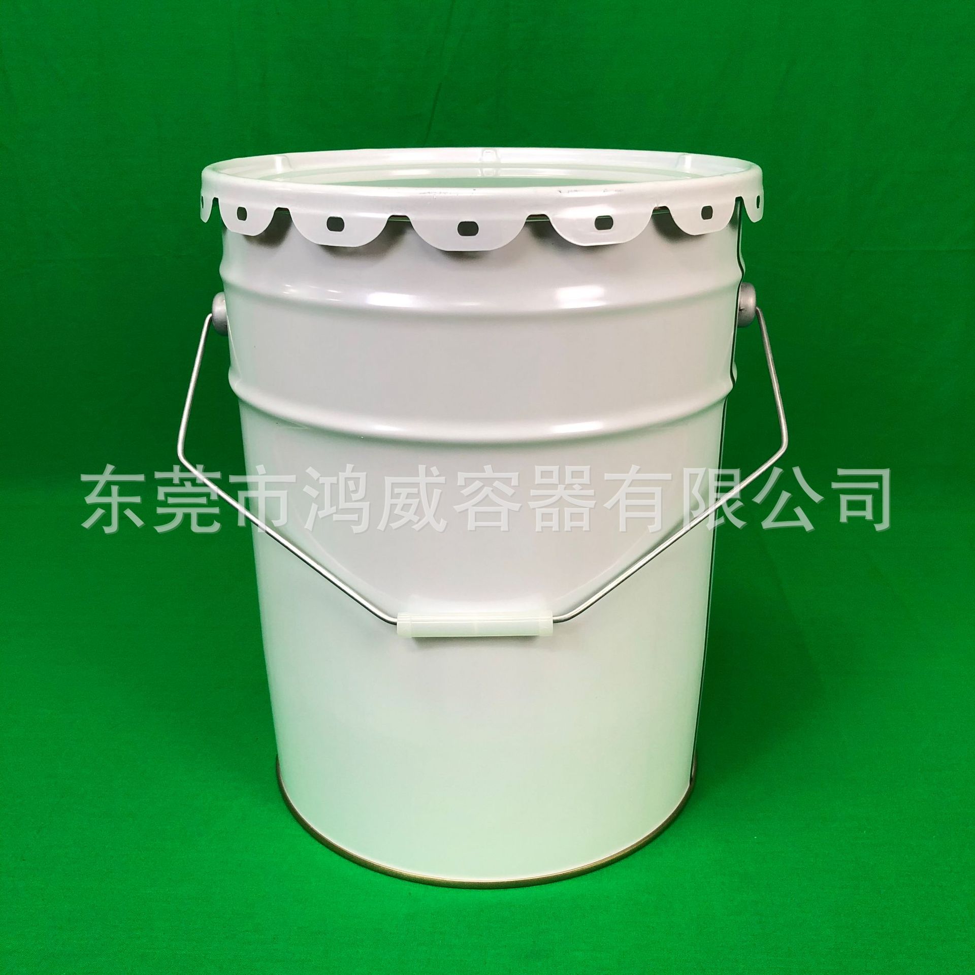 现货20L马口铁桶 涂白桶20升化工桶 物流花兰桶 油漆 开口包装桶